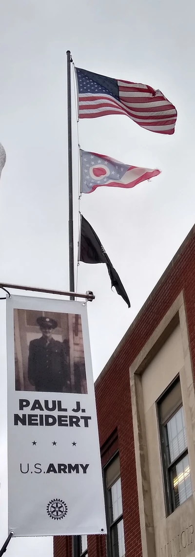 The Flag Project honoring veteran, Paul J. Neidert