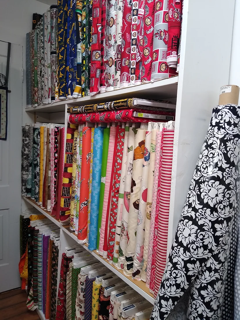 Quilt shop fabric preparing to be turned into magic for others