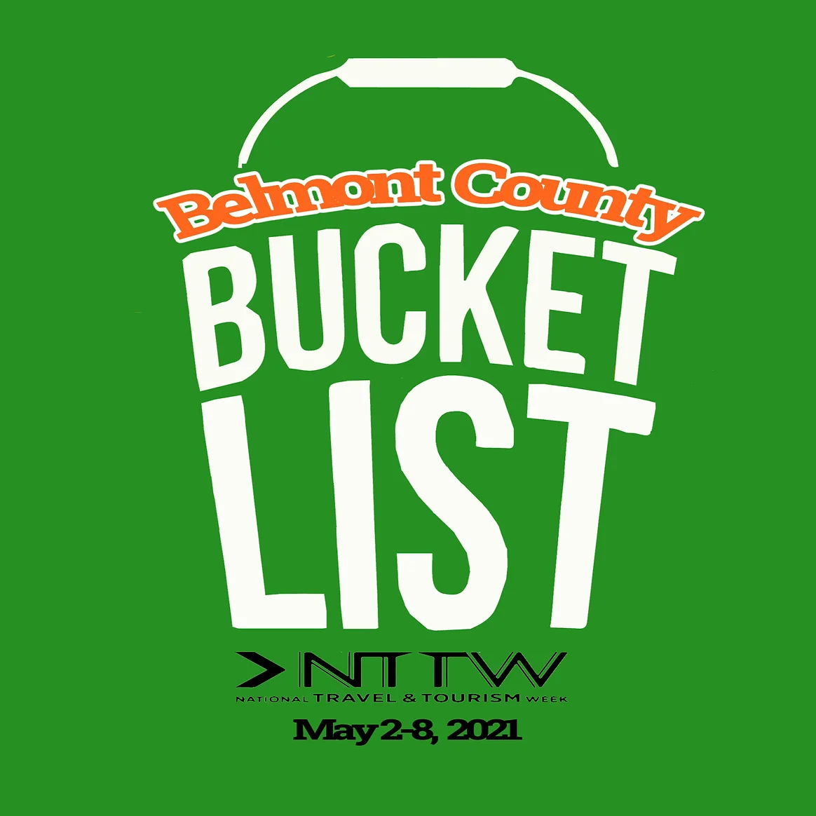 Belmont County Bucket List flier for May 2021