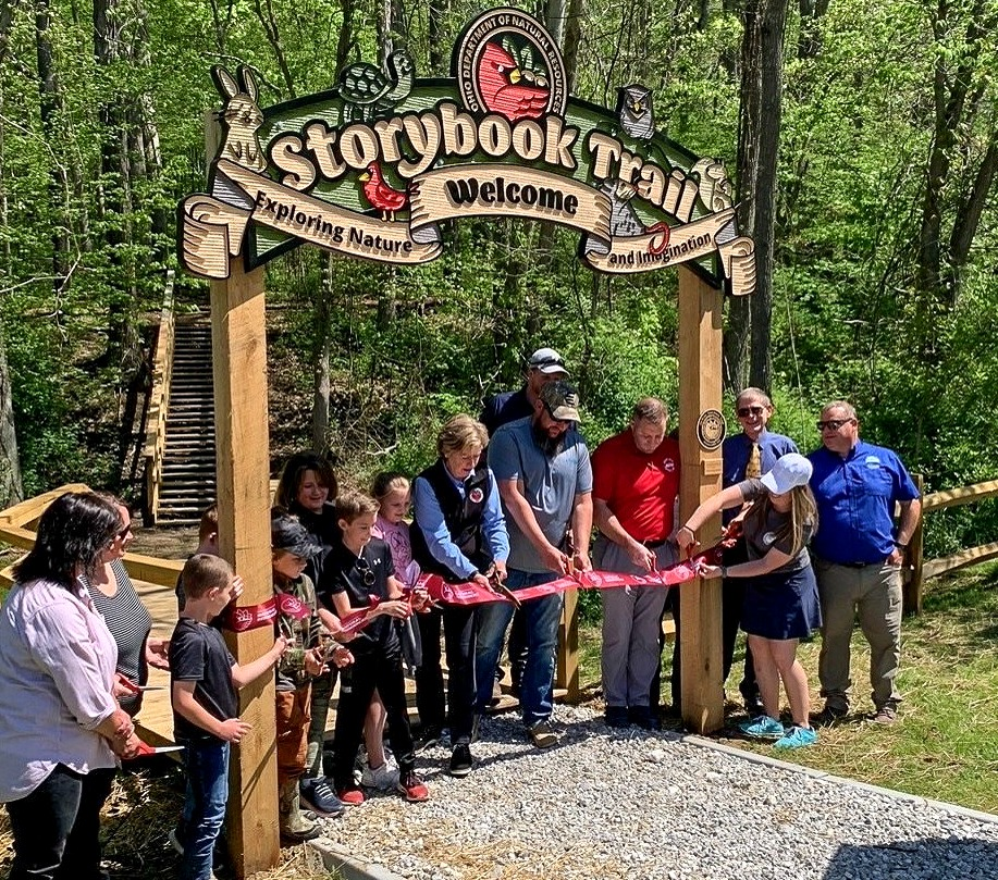Grand opening ceremony of the Storybook Trail at the Barkcamp State Park.
