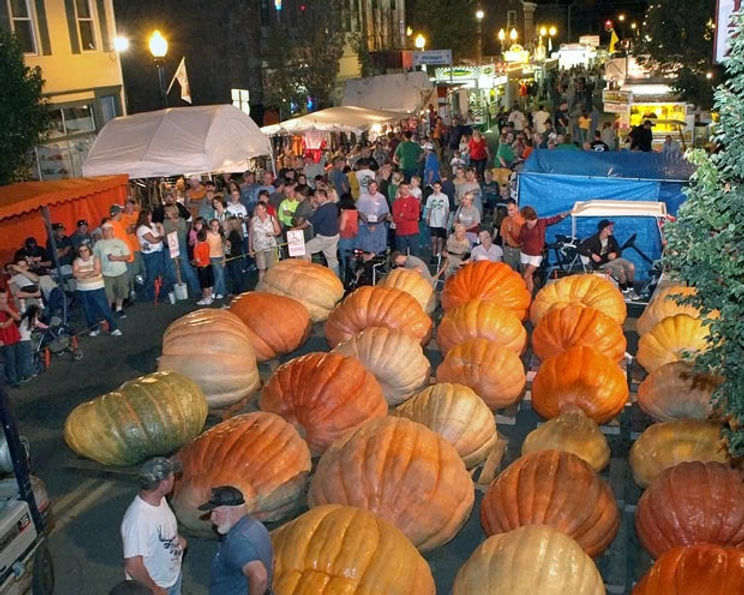 The Giant Pumpkin Weigh-Off is the unofficial kick-off to the 56th Annual Barnesville Pumpkin Festival, Sept. 26-29.